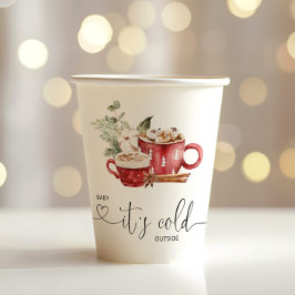 Baby es ist kalt draußen pappbecher