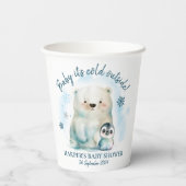 Baby Es ist kalt draußen Pappbecher (Rückseite)