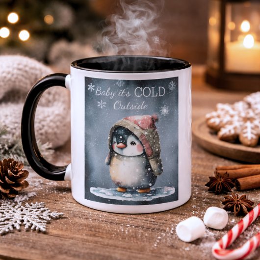 Baby Es ist kalt draußen Pinguin Tasse