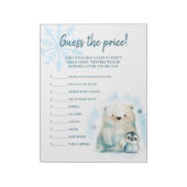 Baby Es ist kalt draußen raten Sie den Preis Notizblock (Rotiert)