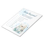 Baby Es ist kalt draußen raten Sie den Preis Notizblock (angewinkelt)