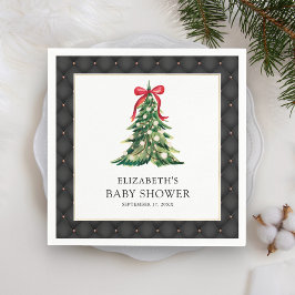 Baby Es ist kalt draußen Red Bow Baby Dusche Serviette