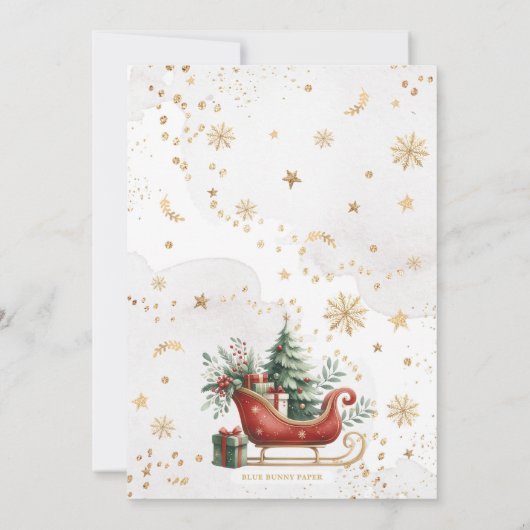 Baby Es ist kalt draußen Red Christmas Baby Dusche Einladung (Rückseite)