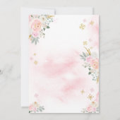 Baby es ist kalt draußen rosa Babydusche Einladung (Rückseite)