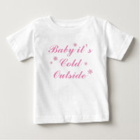 Baby es ist kalt draußen rosa Kleid