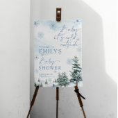 Baby Es ist kalt draußen Schild, Babydusche Poster