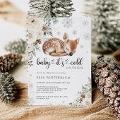 Baby Es ist kalt draußen Schlafen Hirschwinterdusc Einladung