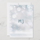 Baby Es ist kalt draußen Schnee Winter Baby Dusche Einladung (Rückseite)