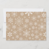 Baby Es ist kalt draußen Schneeballdusche einladen Einladung (Rückseite)