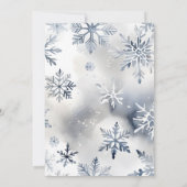 Baby es ist kalt draußen schneebedeckte Pinien Bab Einladung (Rückseite)