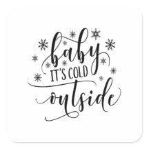 Baby, es ist kalt draußen Schneeflocken
