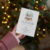 Baby Es ist kalt draußen Schneeglobe Babydusche Einladung