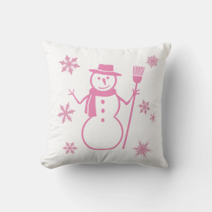 Baby, es ist kalt draußen Schneemann-Kissen Kissen