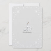 Baby Es ist kalt draußen Schneeweihnachtsfest Einladung (Rückseite)
