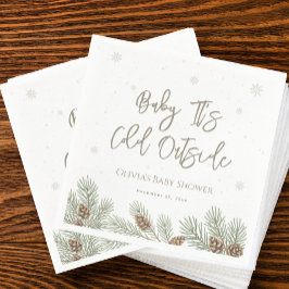 Baby Es ist kalt draußen Serviette