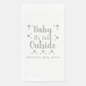 Baby Es ist kalt draußen Serviette (Vorderseite)