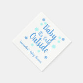 Baby Es ist kalt draußen Serviette (Ecke)