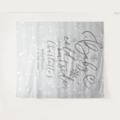 Baby Es ist kalt draußen Silver Baby Dusche Hinter Wandteppich (Vorderseite (Horizontal))