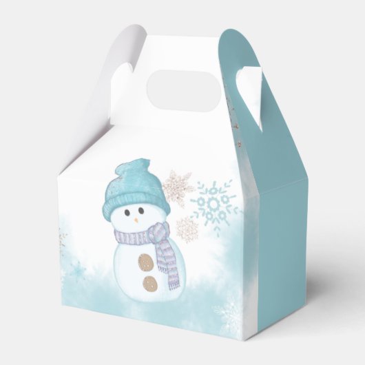 Baby Es ist kalt draußen Snowman Babydusche Geschenkschachtel (Vorderseite)