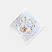 Baby Es ist kalt draußen Squirrel Winter Baby Dusc Serviette (Ecke)