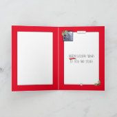 Baby, es ist kalt draußen Urlaub Karte (Innenseite)