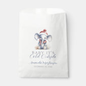 Baby es ist kalt draußen vor Elefantendusche Geschenktütchen (Vorderseite)