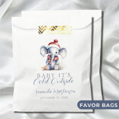 Baby es ist kalt draußen vor Elefantendusche Geschenktütchen