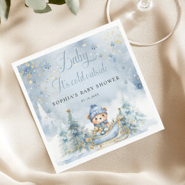Baby Es ist kalt draußen Waldbärenpapier Napkin Serviette
