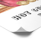 Baby es ist kalt draußen Warmes Kakao Bar Poster (Ecke)