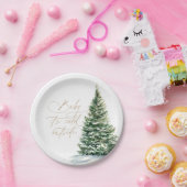 Baby Es ist kalt draußen Weihnachtsbaumdusche Pappteller (Party)