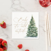 Baby Es ist kalt draußen Weihnachtsbaumdusche Serviette (Beispiel)