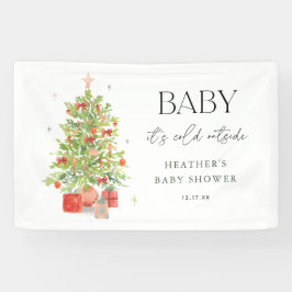 Baby Es ist kalt draußen Weihnachtsdusche Banner