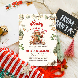 Baby Es ist kalt draußen Weihnachtsdusche Einladung
