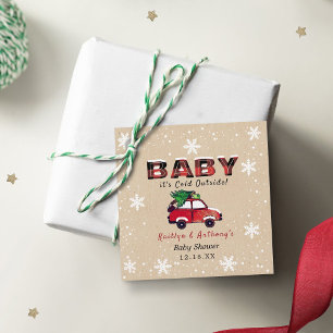 Baby Es ist kalt draußen Weihnachtsdusche Geschenkanhänger
