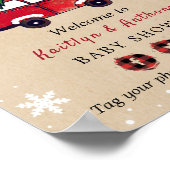 Baby Es ist kalt draußen | Weihnachtsdusche Poster (Ecke)