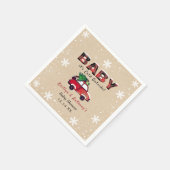 Baby Es ist kalt draußen | Weihnachtsdusche Serviette (Ecke)