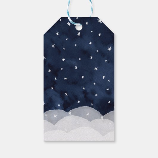 Baby Es ist kalt draußen Whimsical Baby Dusche Geschenkanhänger (Rückseite)