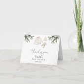 Baby Es ist kalt draußen Winter Baby Dusche Dankeskarte (Vorderseite)