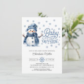 Baby Es ist kalt draußen Winter Baby Dusche Einladung (Stehend Vorderseite)