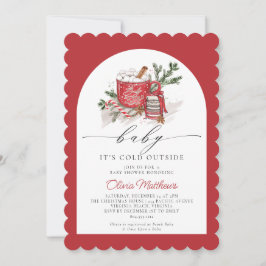 Baby Es ist kalt draußen Winter Baby Dusche Einladung