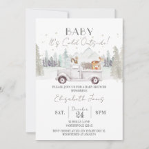 Baby es ist kalt draußen, Winter Baby Dusche