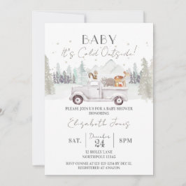 Baby es ist kalt draußen, Winter Baby Dusche Einladung