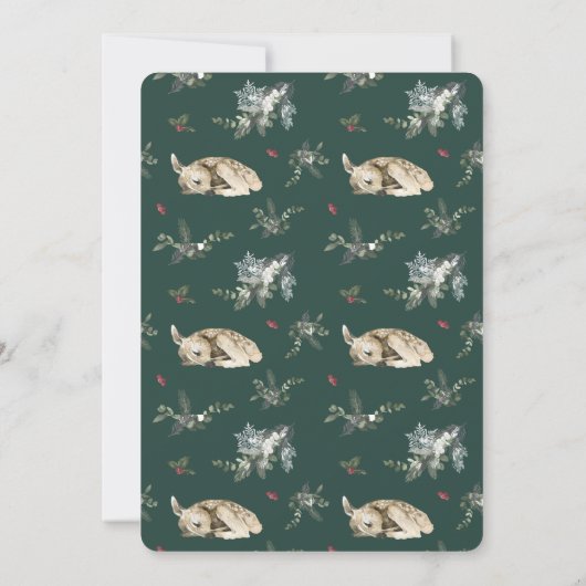 Baby Es ist kalt draußen Winter Baby Dusche Einladung (Rückseite)