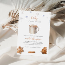 Baby Es ist kalt draußen Winter Baby Dusche