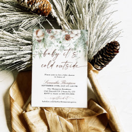 Baby Es ist kalt draußen Winter Baby Dusche Einladung