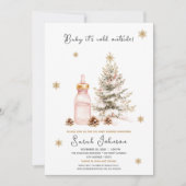 Baby es ist kalt draußen Winter Baby Dusche Einladung (Vorderseite)