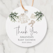 Baby Es ist kalt draußen Winter Baby Dusche Geschenkanhänger (Vorderseite)