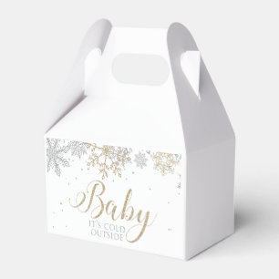 Baby Es ist kalt draußen Winter Baby Dusche Geschenkschachtel