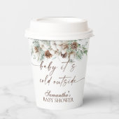 Baby Es ist kalt draußen Winter Baby Dusche Pappbecher (Vorderseite)