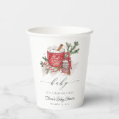 Baby Es ist kalt draußen Winter Baby Dusche Pappbecher (Rückseite)